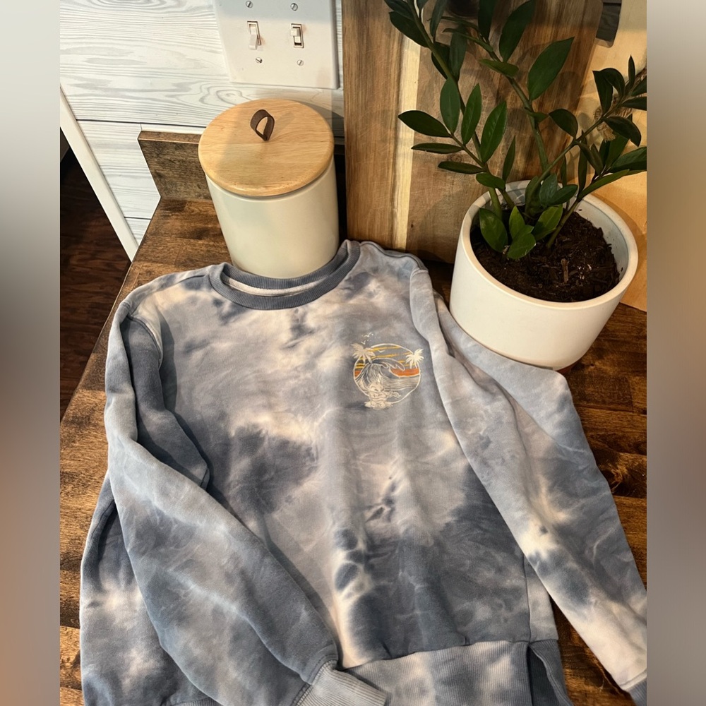 Tie dye Stitch sweatshirt.